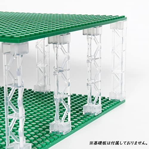 【互換品】 INIBUD 柱 クラシック ブロック パーツ 互換性 基礎板 屋根 3角柱 クリア 12 |  | 02