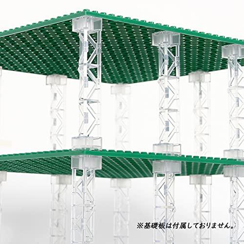 【互換品】 INIBUD 柱 クラシック ブロック パーツ 互換性 基礎板 屋根 3角柱 クリア 12 |  | 04