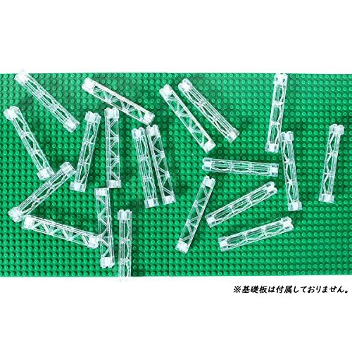 【互換品】 INIBUD 柱 クラシック ブロック パーツ 互換性 基礎板 屋根 3角柱 クリア 12 |  | 05