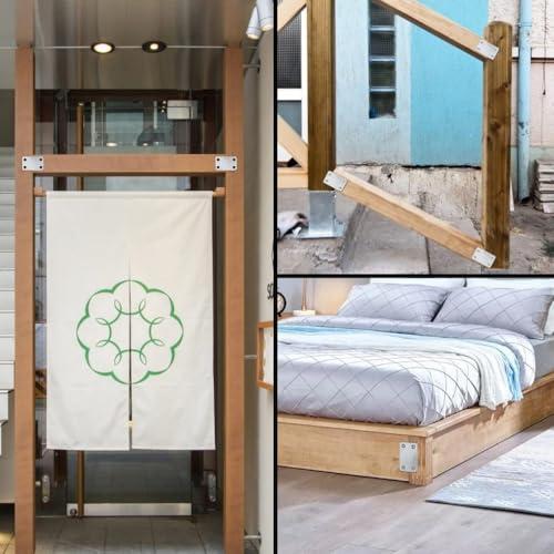 修理ボード 10ピース 60×38×1.5mm ステンレス製 ジョイント金具 補修プレート ハードウェア アクセサリ 固定補修 ブラケットコネク |  | 06