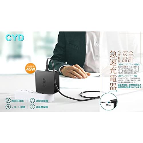 CYD 45W 19.5V 2.31A急速ACアダプター PC-パソコン-充電器 対応 HP aｃアダプター 741727-001 740015 |  | 02