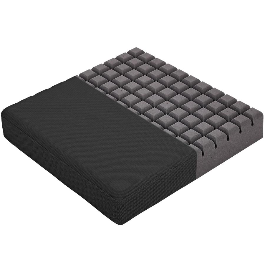 HAVARGO 座布団 クッション 大きめ 厚め 通気 高反発クッション フロアクッション お尻が痛くならない ざぶとん 椅子クッション 幅50 | 