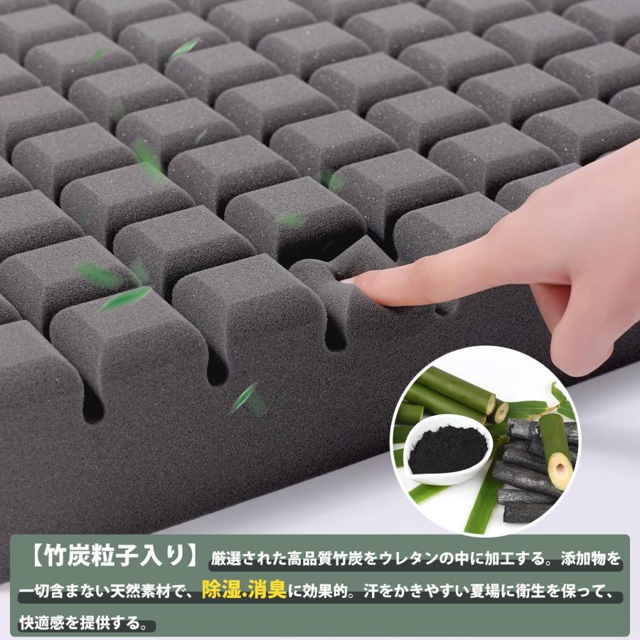 HAVARGO 座布団 クッション 大きめ 厚め 通気 高反発クッション フロアクッション お尻が痛くならない ざぶとん 椅子クッション 幅50 |  | 03