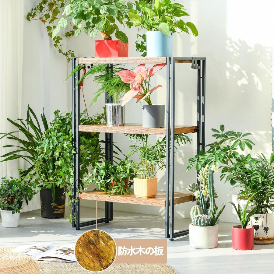 HCHQHS ラック オープンシェルフ 3段 木製 収納 本棚 オープンラック キッチンラック リビングラック 棚 おしゃれ 北欧 木目調 組立 |  | 06