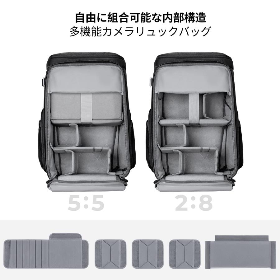K&F Concept カメラバッグ カメラバックパック カメラリュック