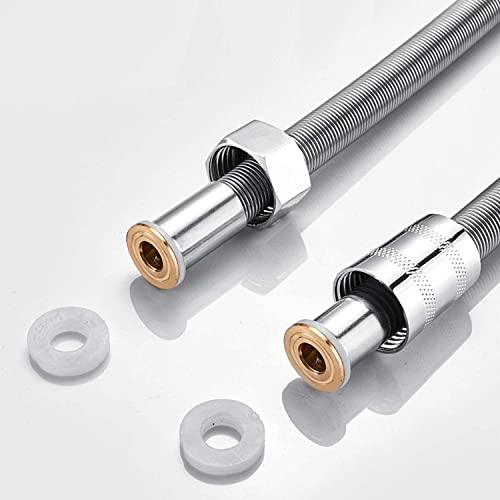 2Mシャワーホース G1/2 ステンレス鋼密度強化バージョン防爆非高温 ステンレス製 360度回転 無臭 耐熱 もつれなし 水漏れ防止 工具不要 |  | 02