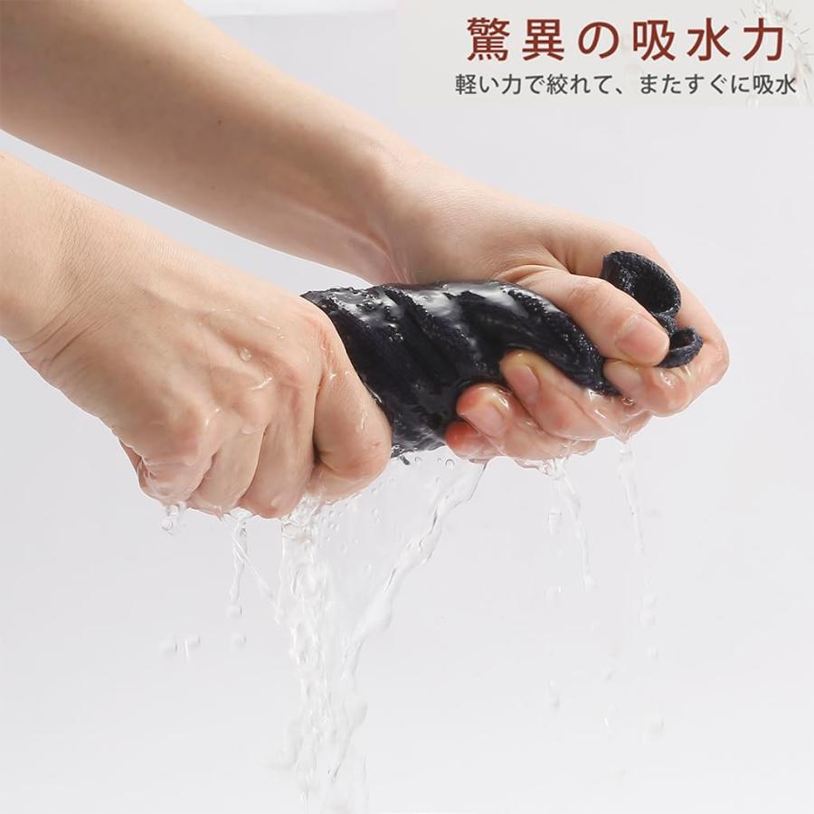 HOOMCOOM キッチンタオル キッチンクロス 手拭きタオル ループ付き 3枚セット 布巾 台拭き 食器拭き マイクロファイバー 厚手生地 吸 |  | 04