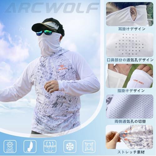ARCWOLF ラッシュガード 日焼け止め服 釣り UPF50+ 日焼け対策ウェア ウェア フード付き アウトドア UVカット 軽量 冷感パーカ |  | 04