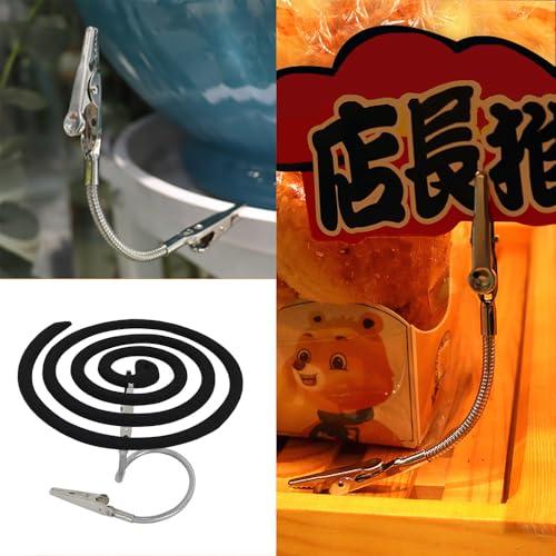 VOXILFE メタルワイヤー写真メモ メモクリップ 蚊取り線香4本入 ワニ口クリップ 自由に曲げる 固定 ツール （23cm） |  | 05