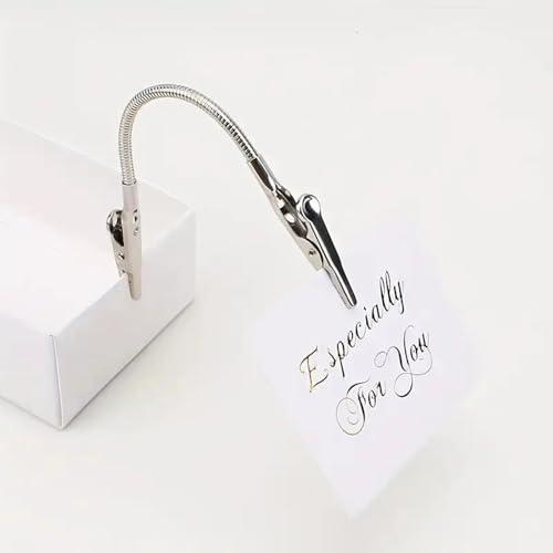 VOXILFE メタルワイヤー写真メモ メモクリップ 蚊取り線香4本入 ワニ口クリップ 自由に曲げる 固定 ツール （23cm） |  | 06