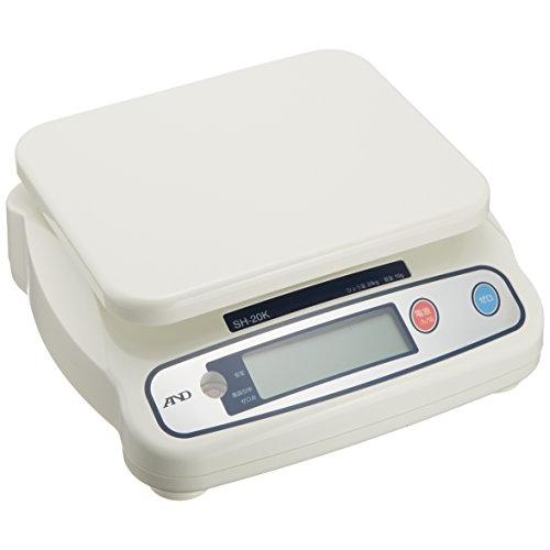 A&D デジタルはかり SH-20KN ひょう量:20kg 最小表示:0.01kg 皿寸法:230W*190Dmm 検定無 | 