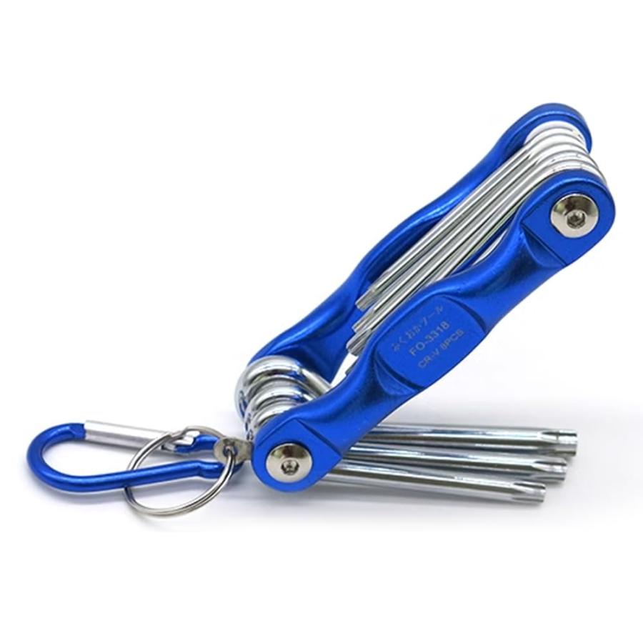 LWMINGALG 星型ドライバー トルクス レンチセット 折りたたみ式 8in1 T9 T10 T15 T20 T25 T27 T30 T40 | 
