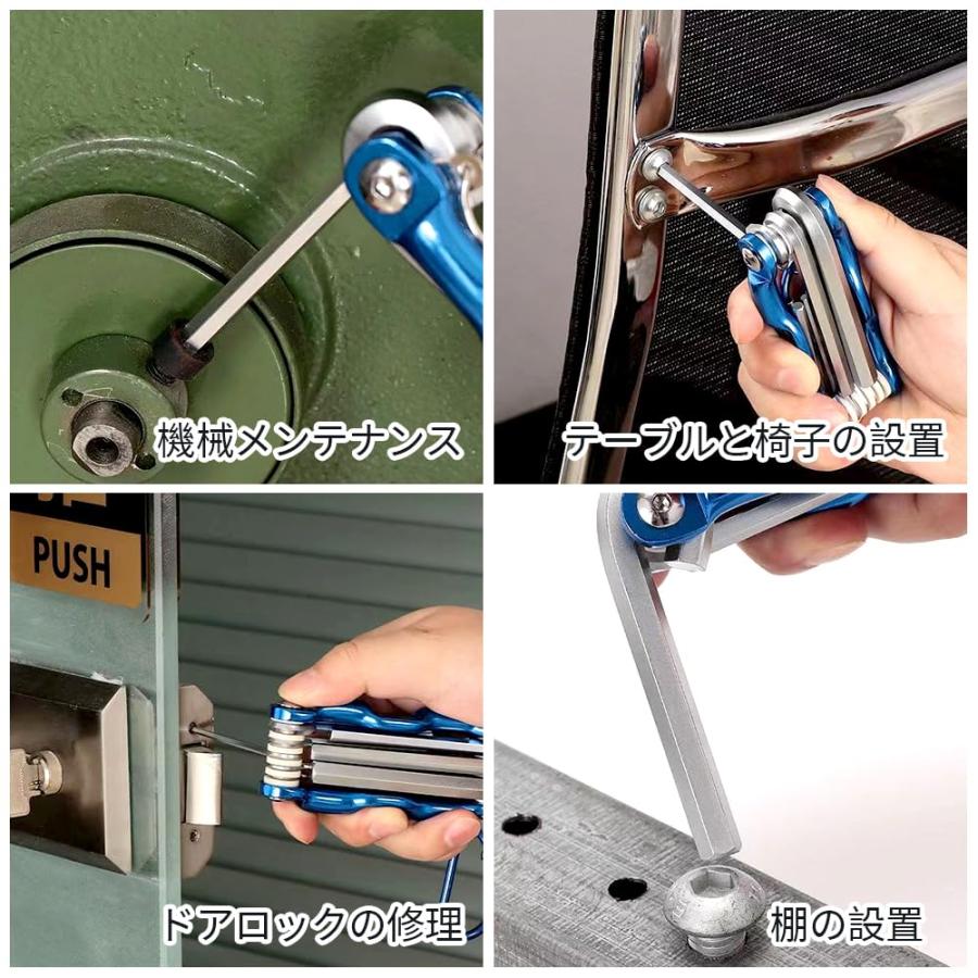 LWMINGALG 星型ドライバー トルクス レンチセット 折りたたみ式 8in1 T9 T10 T15 T20 T25 T27 T30 T40 |  | 02