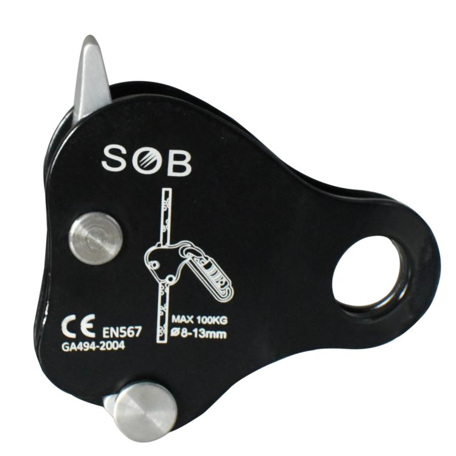 Azarxis マイクロプーリー アッセンダー クライミングプーリー ローププーリー リギング レスキュー 登山 岩登り 懸垂下降 ブラック | 