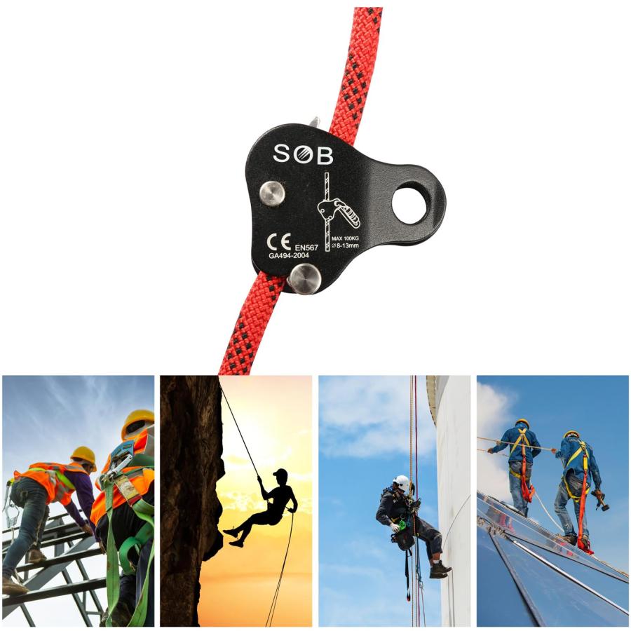 Azarxis マイクロプーリー アッセンダー クライミングプーリー ローププーリー リギング レスキュー 登山 岩登り 懸垂下降 ブラック |  | 06