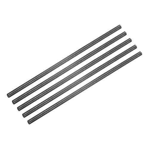 PATIKIL グラファイトロッド 黒鉛撹拌棒 シリンダースティック カーボンロッド 電極 溶解鋳造 るつぼ用 100x3 mm ブラック 5個 | 