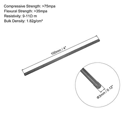 PATIKIL グラファイトロッド 黒鉛撹拌棒 シリンダースティック カーボンロッド 電極 溶解鋳造 るつぼ用 100x3 mm ブラック 5個 |  | 01