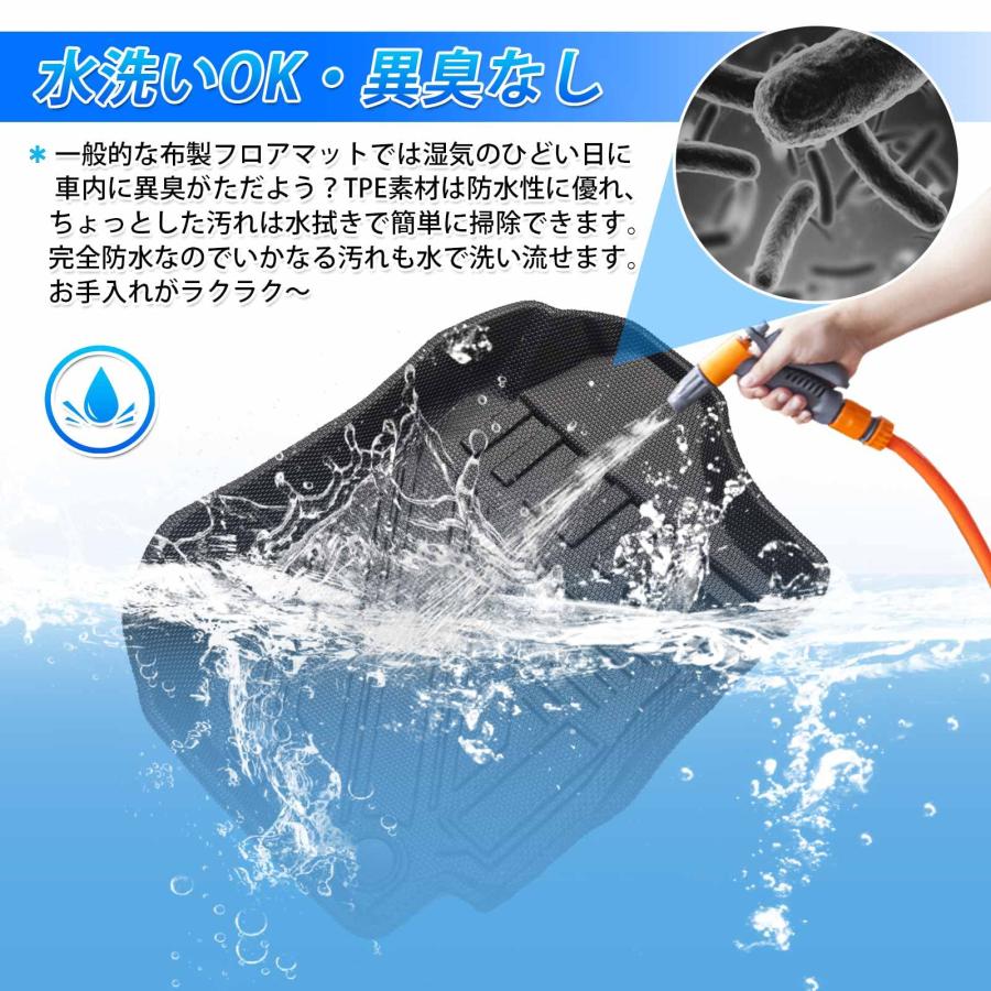 GIMUYA スズキ ジムニー JB64型 ジムニーシエラ JB74型 3D フロアマット MT車専用 防水 立体構造 カーマット TPE材質 |  | 04