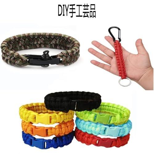 パラコード 4mm 長さ3ｍ 耐荷重260kg 多機能 DIY細工制作 編み縫製用具 クラフトセット 16色セット |  | 04
