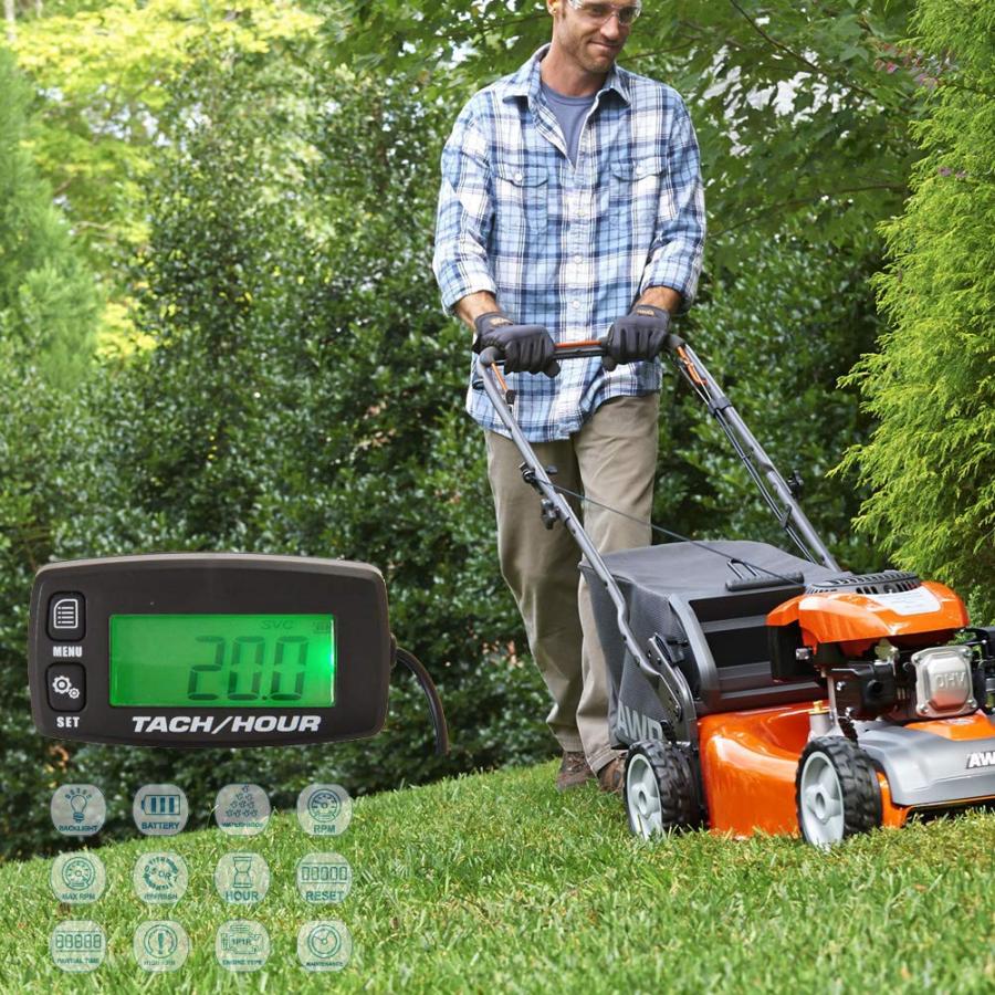 デジタル タコメーター バイク エンジンタコメーター 着が簡単そうで汎用性が高い 草刈り機・除雪機などの産業用エンジンや、他の二輪、四輪にも転用 |  | 06