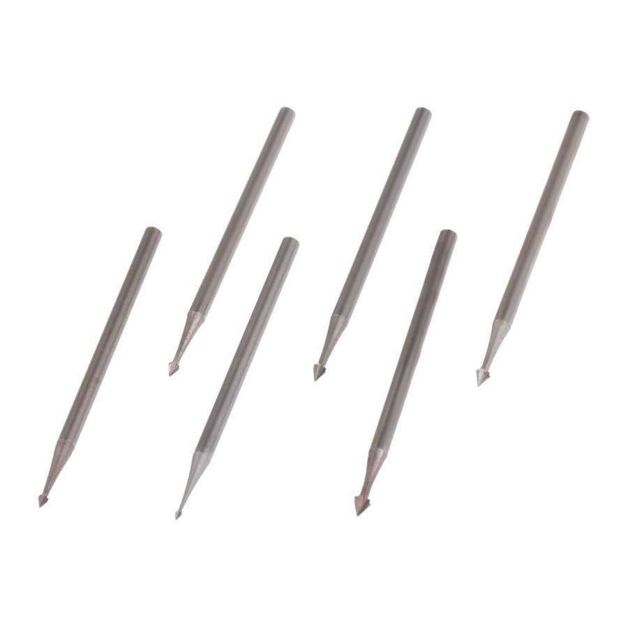 6本セット 傘のドリルビット タングステンバー 超硬バー リューター ビット 軸径2.35mm セットコーンドリル リュータービット 研磨ビット |  | 02