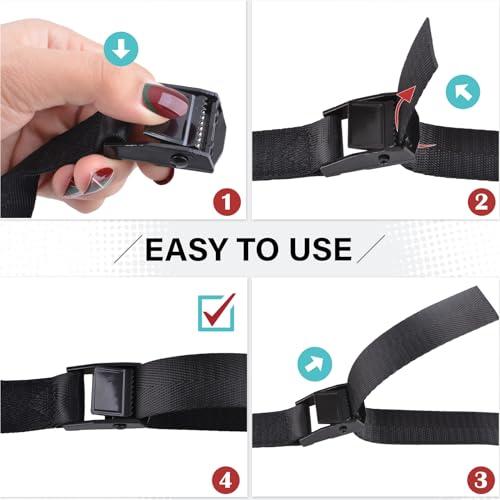 Azarxis 荷締めベルト 固定ベルト 荷締め ベルト 2m 3m 5m 荷物ベルト ラッシングベルト 荷締バンド 締付 運搬 梱包 積載 荷 |  | 03