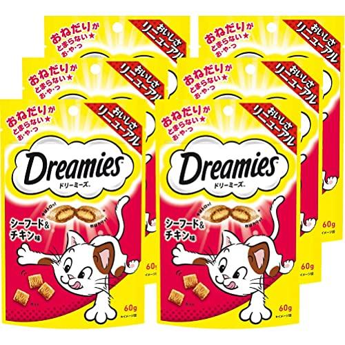 ドリーミーズ 猫用おやつ シーフード&チキン味 60グラム x 6 まとめ買い | 
