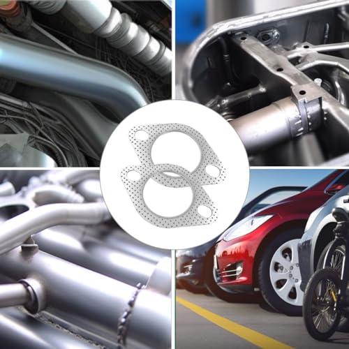 マフラーガスケット ターボガスケット 排気ガスケット フランジガスケット φ内径63mm 厚さ2mm 2枚入り ターボガスケット 車 オートバイ |  | 06