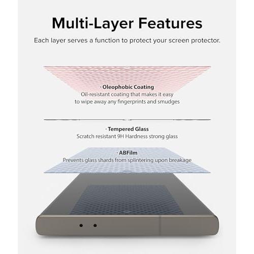 RingkeGalaxy S24 Ultra ガラスフィルム Easy Slide Tempered Glass 硬度9H 画面保護 全面保護 |  | 07