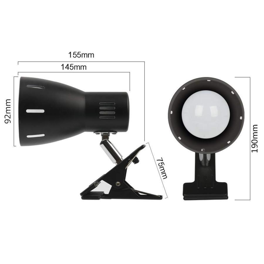 Dotoy クリップライト led E26 led 電球付き 60w形相当 800lm 9W 電球色 広配光 中間スイッチ付き 350°回転 読 |  | 04