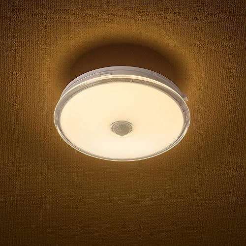 オーム電機 LEDシーリングライト 小型 センサー付き ミニ 玄関/トイレ/廊下 薄型 薄形 ミニシーリングライト 人感センサー 明暗センサー |  | 01