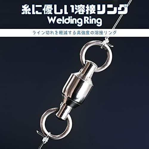 AMYSPORTS ボールベアリングスイベル ベアリング サルカン ベアリング スイベル 釣り パワースイベル 25個 15kg |  | 02