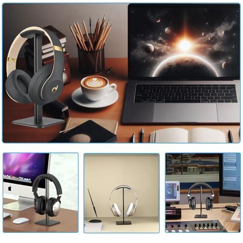 【互換品】 BTtime ヘッドホンスタンド アルミ合金 ヘッドフォン 卓上 ヘッドフォン掛け 滑り止め ヘッドホン 置き台 組み立て簡単 ほとんどの |  | 06