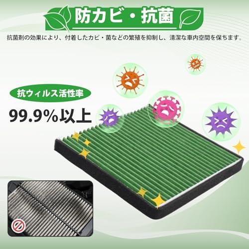 AUTO SPEC ニッサン ノート E12系 エアコンフィルター 抗ウイルスタイプ 特殊4層構造 日産車 マーチ K13系 /ラティオ N17 |  | 03
