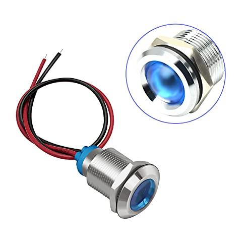 YFFSFDC 10mm DC 12-24V LED 防水インジケータライト パイロットライトシグナル インジケータ（５色セット） |  | 04