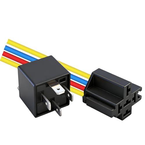 Weasch カーリレー JD1912 12V 40A SPST 4ピン 2個パック |  | 06