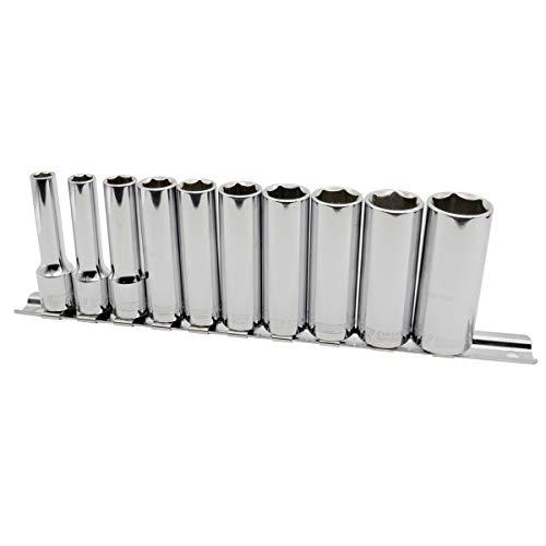 PWT ディープソケットセット 6角 差込角 3/8インチ 9.5mm 10個組 IDS38SET | 