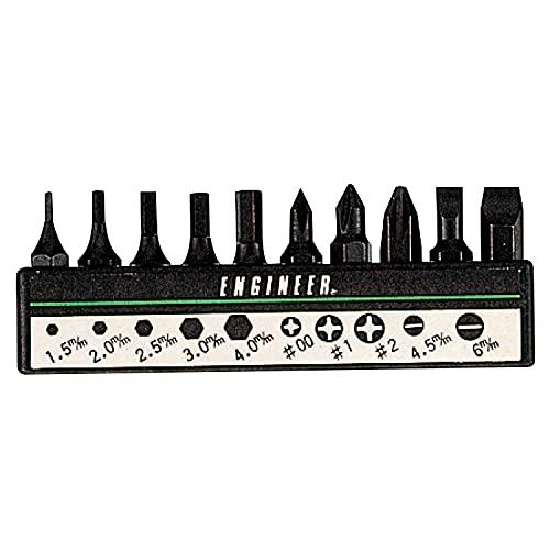 ENGINEER エンジニア オフセットラチェットセット ビット10本組 DR-06 黒 先端厚さ 40mm |  | 01