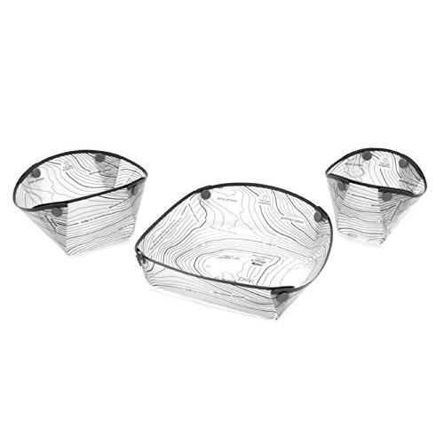 Fozzils 折りたたみ式食器セット スナップフォールド ソロパック ホワイト 295-22002/1899073 | 