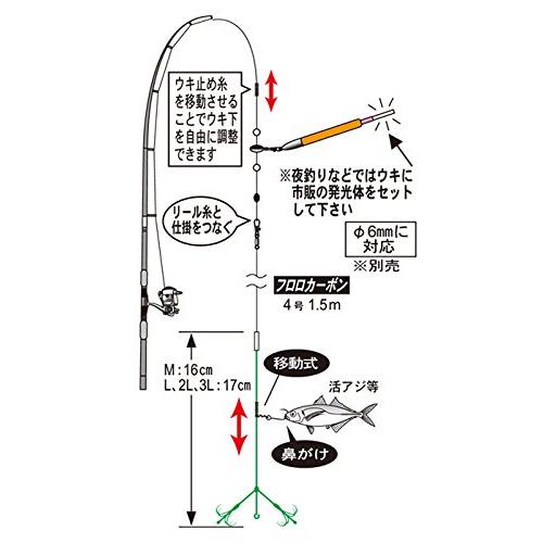 がまかつGamakatsu お墨付きアオリイカパーフェクト仕掛 IK104 L. 45554-3-0-07 |  | 01