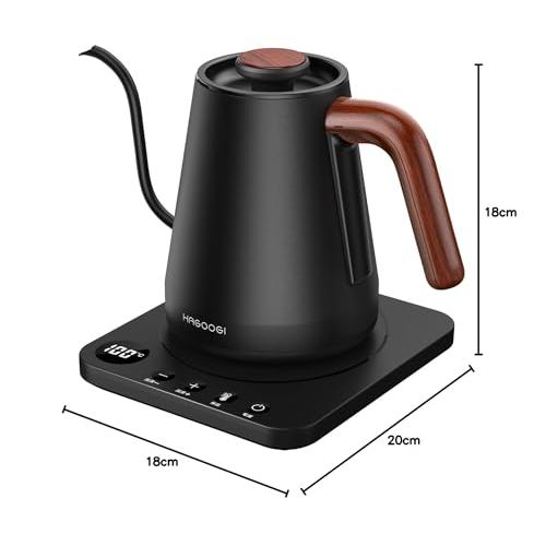ハゴオギ HAGOOGI 電気ケトル コーヒー ケトル 1.0L 1200W 温度調節1℃単位/保温機能/空焚き防止 細口 ドリップ ポット ブ |  | 07