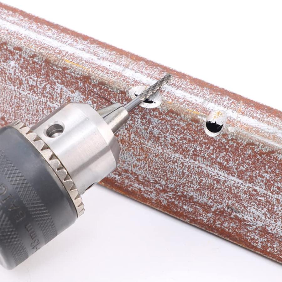 Kimlonton 20本セットロータリーバー 超硬刃リューター ビット シャンク径約3mm 刃幅約3mm タングステン鋼でゴリゴリ削れる超硬バ |  | 04