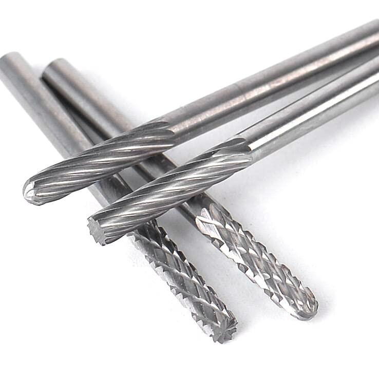 Kimlonton 20本セットロータリーバー 超硬刃リューター ビット シャンク径約3mm 刃幅約3mm タングステン鋼でゴリゴリ削れる超硬バ |  | 08
