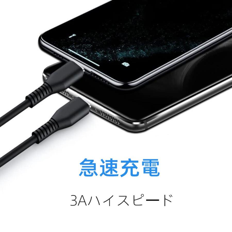 YFFSFDC USB 2.0 二股ケーブル USB 2.0 Aオスto USBタイプCオス& マイクロUSBオスY字2分岐ケーブル USB & |  | 02