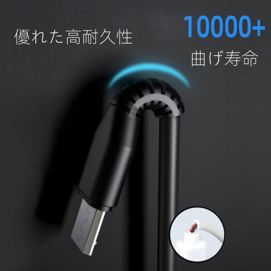 YFFSFDC USB 2.0 二股ケーブル USB 2.0 Aオスto USBタイプCオス& マイクロUSBオスY字2分岐ケーブル USB & |  | 05