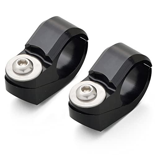 デイトナDaytona アルミビレット バイク用 クランプバー アクセサリークロスバー用クランプセット 2個セット ブラック 99445 | 