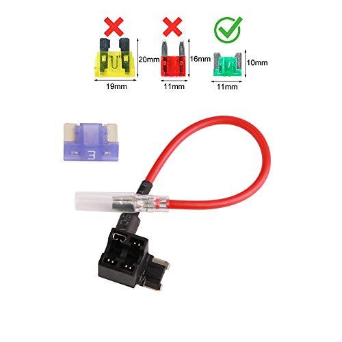 GTIWUNG ミニ 車 平型 ヒューズホルダー 配線追加 電源取り出し 自動車ブレードヒューズアダプターホルダー DIY ATM TAP ワイ |  | 02