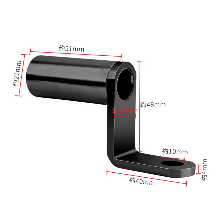 クランプバー バイク バイク用 マルチバーホルダー クランプバー 汎用 ミラー取付け マウントステー アルミ製 ブラケット 自転車 汎用 拡張 |  | 04
