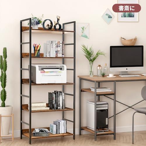 LeYoi オープンシェルフ ラック 棚 本棚 おしゃれ 収納ラック 木製ラック スチールラック 食器棚 レンジラック キッチンラック レトロ |  | 02