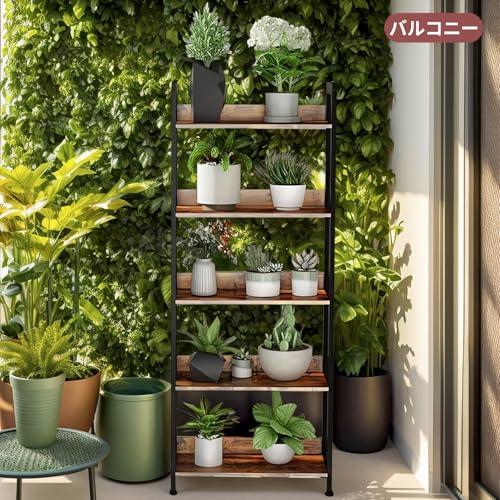 LeYoi オープンシェルフ ラック 棚 本棚 おしゃれ 収納ラック 木製ラック スチールラック 食器棚 レンジラック キッチンラック レトロ |  | 05